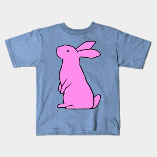 Simple rabbit - pink Kids T-Shirt